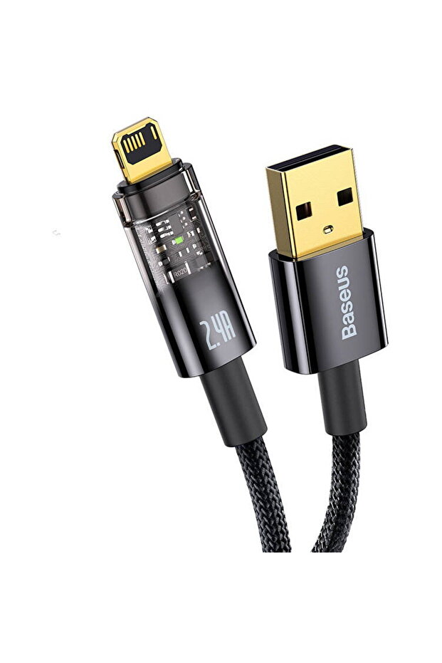 Cablu Explorer USB la Lightning, 2.4A, 1m negru - 5