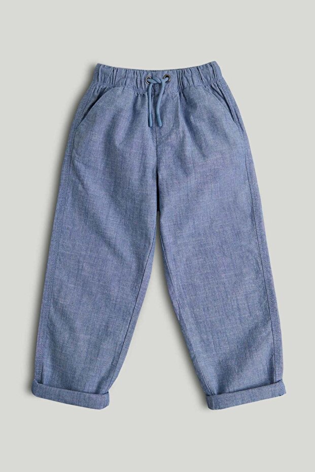 Chambray Pull-On Trousers