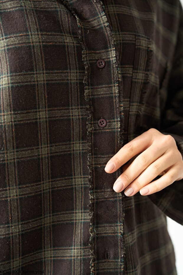 ekose kadın gömlek - 3