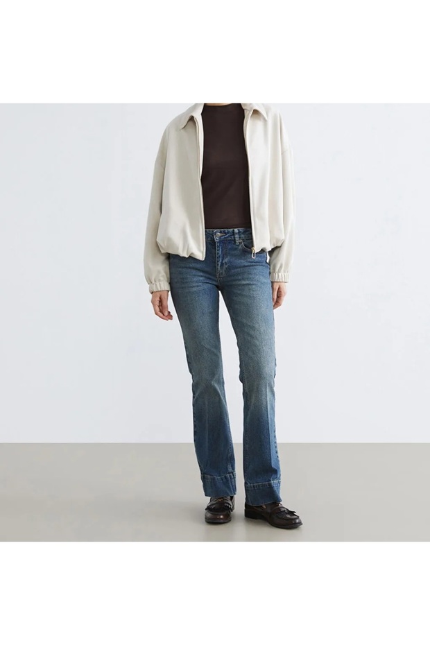 Lcw jeans indigo flare women's jean pants