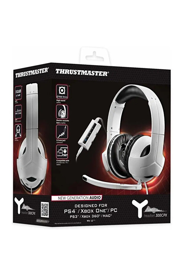 Gaming Headset Thrustm, Alb - 1