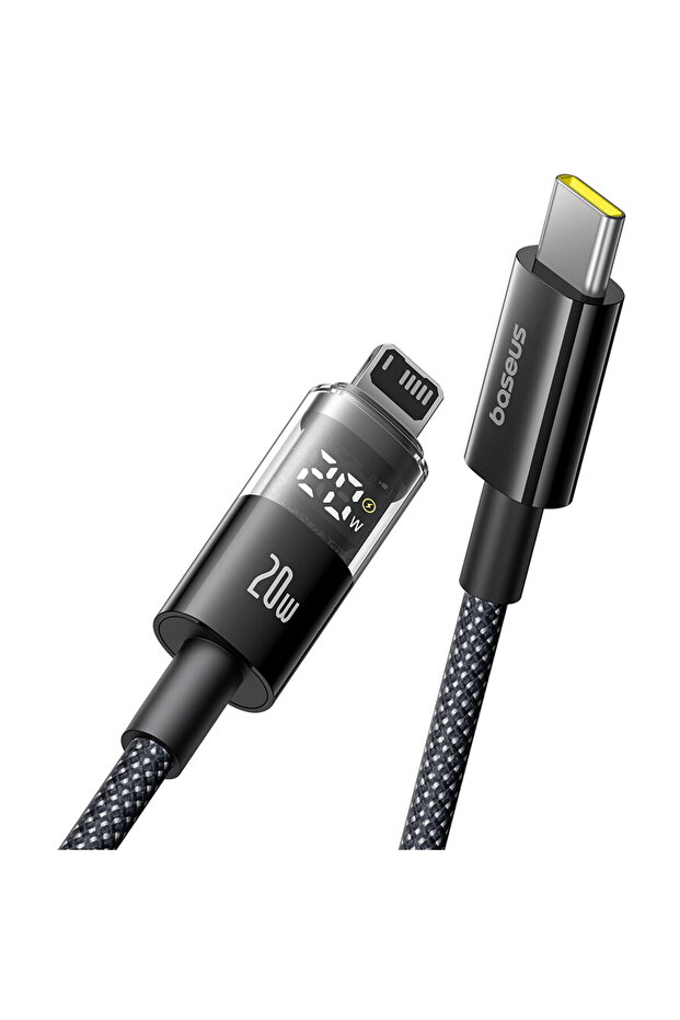 Data Cable with Digital Display, Type-C to Lightning, 20W, 2m - 3