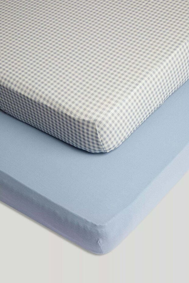 2 Pack Fitted Sheets (Cot) - 1