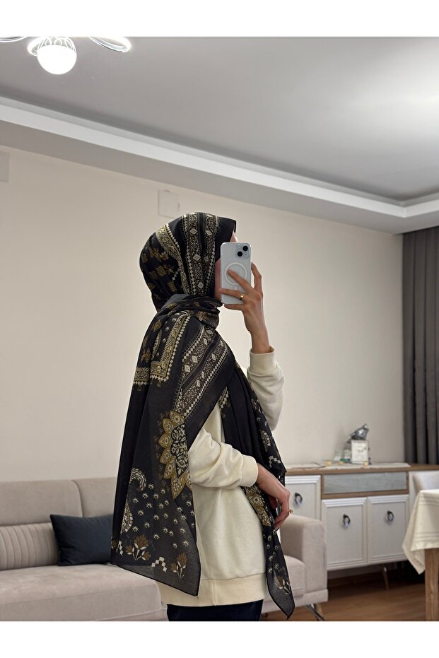Desenli Şal - 1