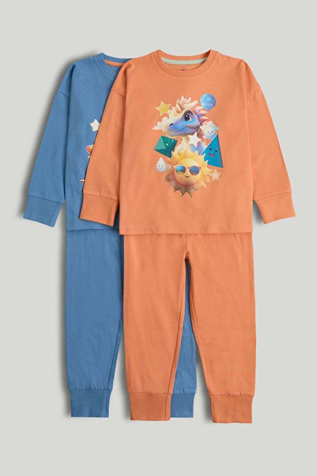 2 Pack Cartoon Pyjamas