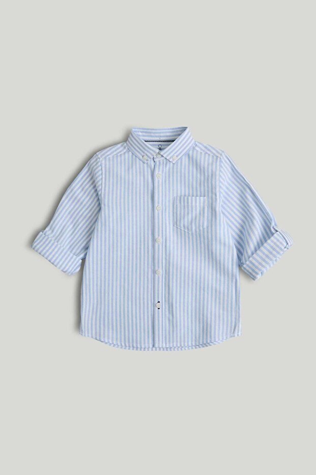 Blue Striped Oxford Shirt, 9 months to 5 years