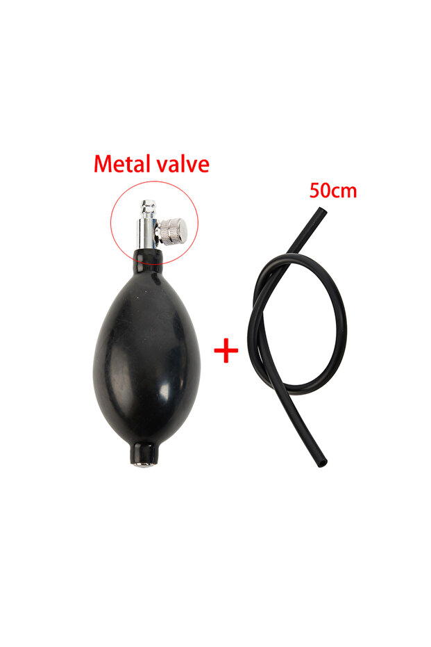 B 2pcs 2/1PCS Natural Latex Inflator Bulb Air Pump Metal Plastic Valve for Sphygmomanometer Blood Pr