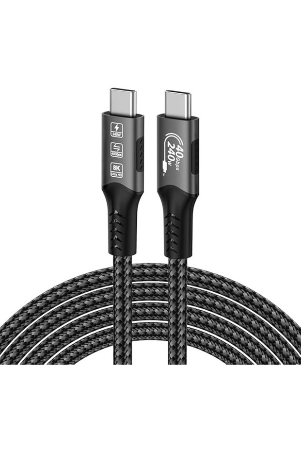 ZORBES PD 240W Type C to Type C Cable Fast Charging, 1M/3.3FT C Type Charger Cable Support 40Gbps Da