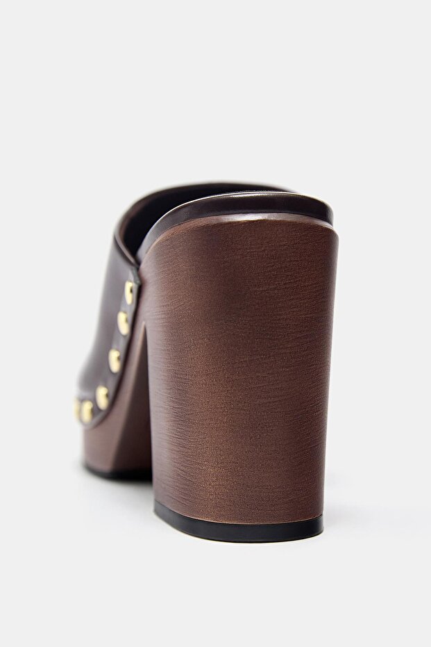 Zımbalı topuklu sabo - 5