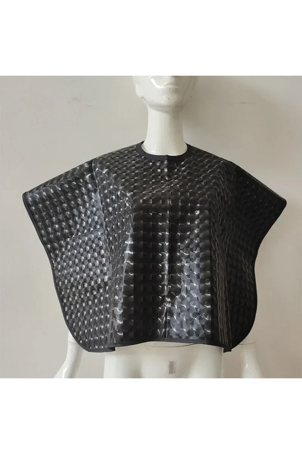 Square black Hair Cutting Collar Waterproof Colouring Cape Barber Cloth Hairdressing Hair Dye Gown P