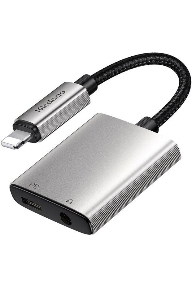 Adaptor Lightning, 2in1, Advanced Digital Audio Decoding Chip, Support Remote Control - (CA-5 - 1