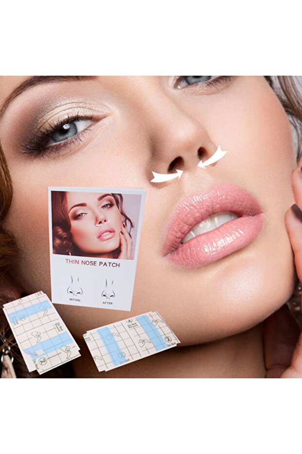 onesize 40Pcs Disposable Clear Invisible Thin Nose Stickers For Nose Face Skincare Beauty Ultra Thin