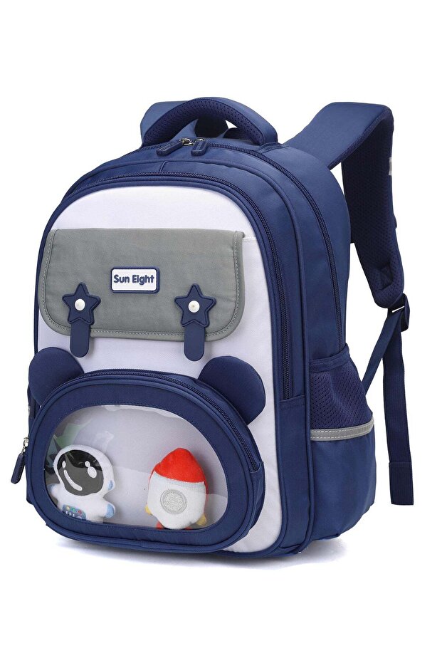 15.5-inch Light Weight School Backpack Water Resistant Polyester Kid’s Daypack for Boys