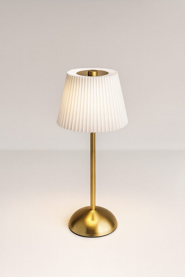 Modern Pleated Lampshade Table Lamp – Stylish Decorative Lighting for Living Room and Bedroom