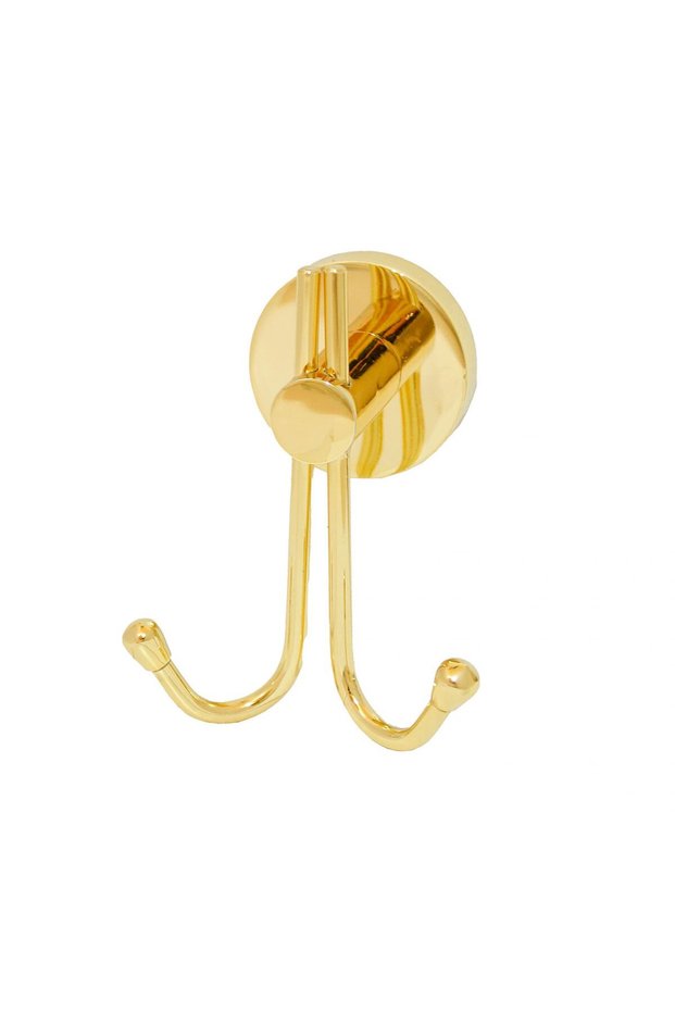 Gold Thermal Double Robe Hanger