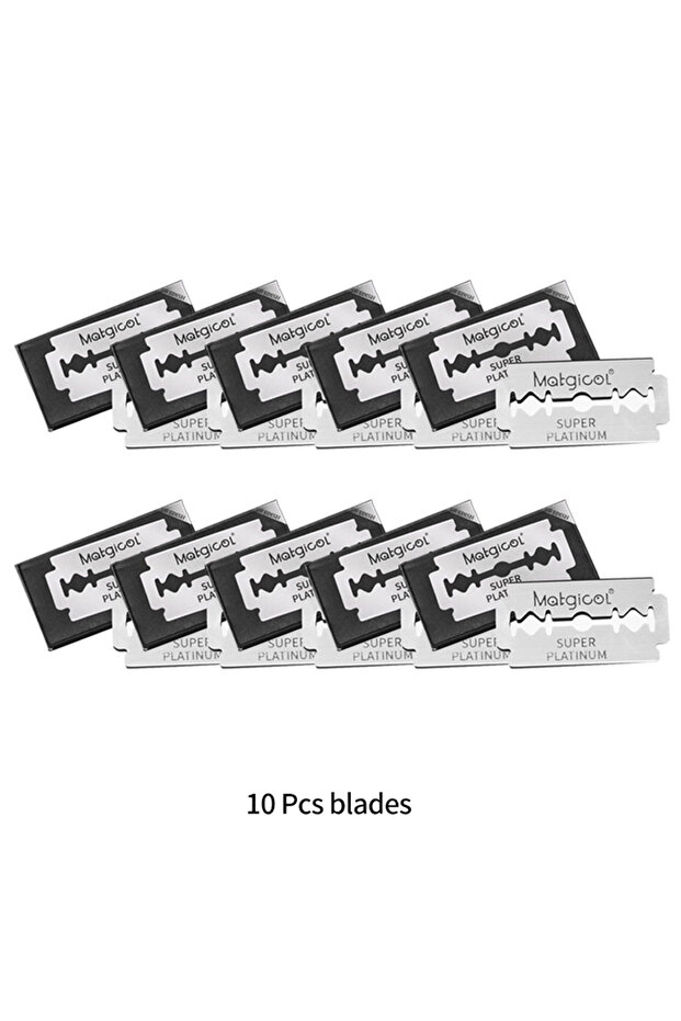 10 Pcs Blades 10 Pcs Double Edge Blade Stainless Steel Ultra-sharp Safety Razor Blades To Shave Blad