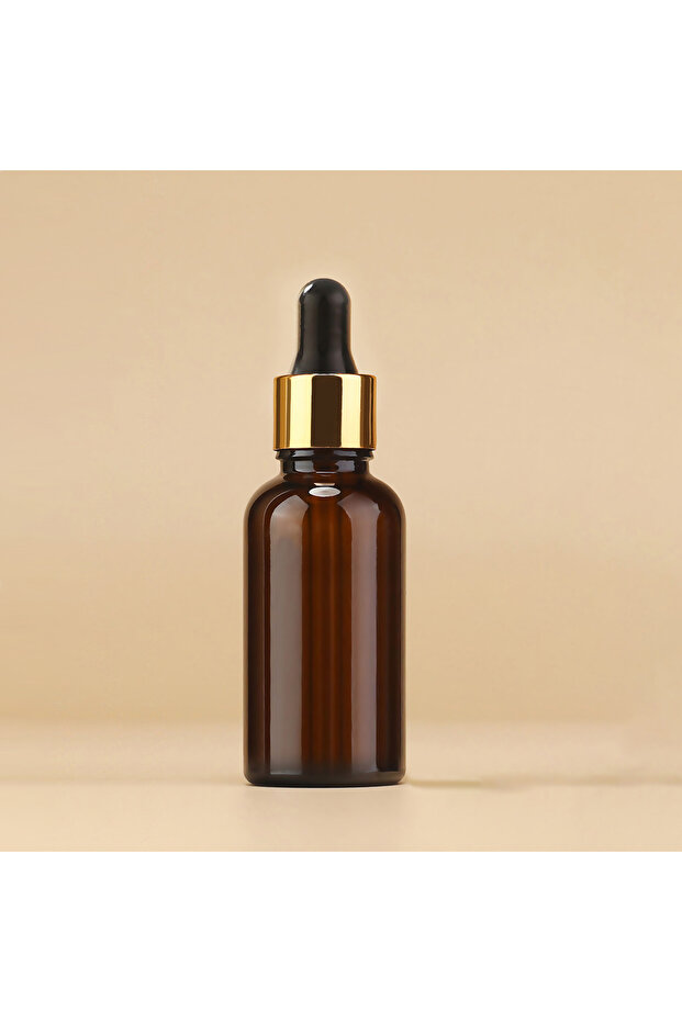 30ml 30ml 30ML amber glass dropper bottle, light proof empty bottle can be refilled with essential o