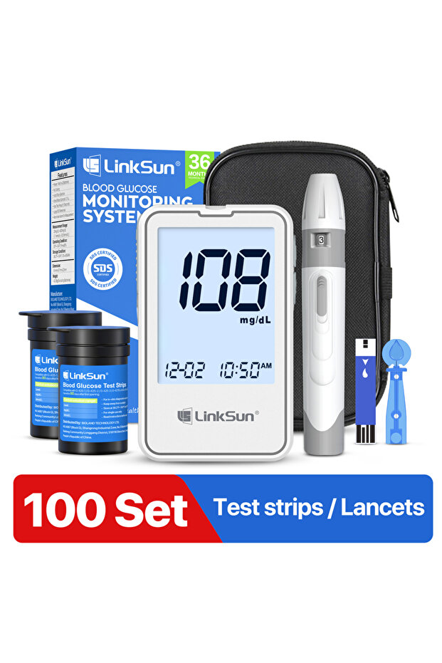 G-425-2-100suit LinkSun Blood Glucose G-425-2 test strips replacement Meter Glucometer Medi