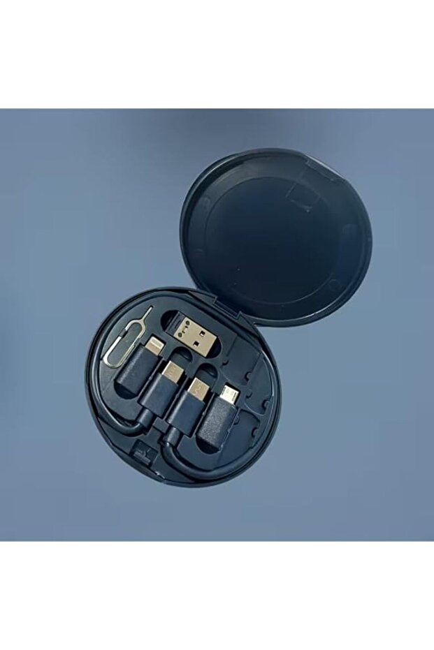 9-in-1 Multi-Function PD Fast Charging Cable Set with USB-C Adapter, Data Storage Box, SIM Ejector P - 1