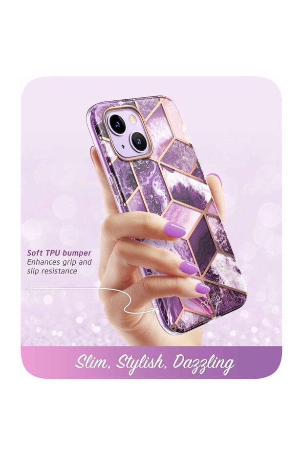 COSMO IPHONE 14 PLUS MARBLE PURPLE - 3