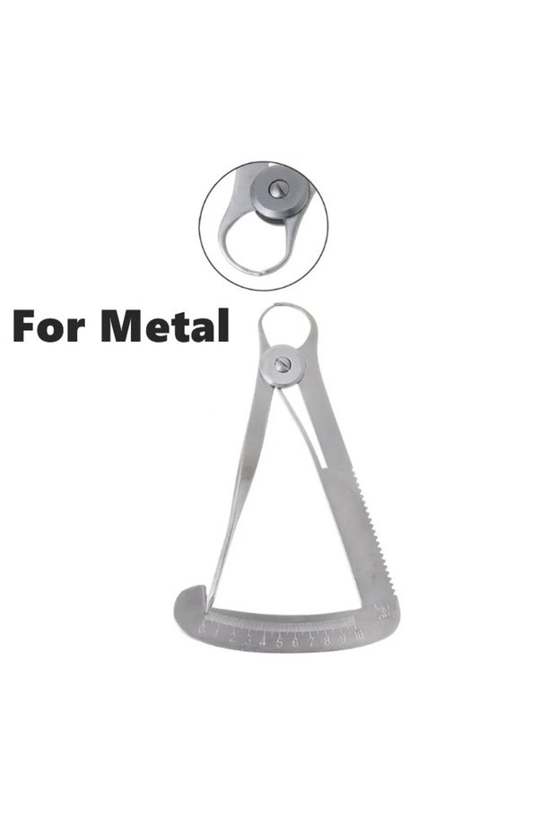 For Metal Dental Wax Thickness Gauge Stainless Steel Caliper Measuring Tool for Metal Wax in Dental