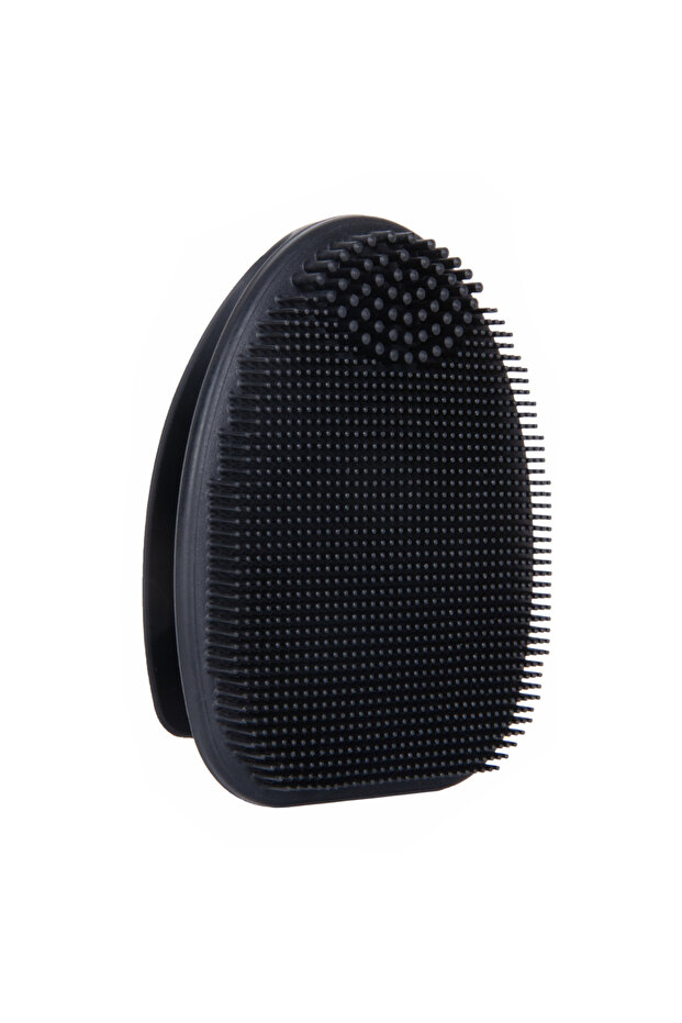 black Silicone Face Scrubber, Face Scrubber for Women Men, Manual Face Exfoliator Brushes Scrubber,F