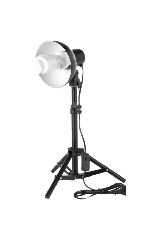 Continuous light kit E27 lamp, mini stand 30 - 48cm, 35W bulb