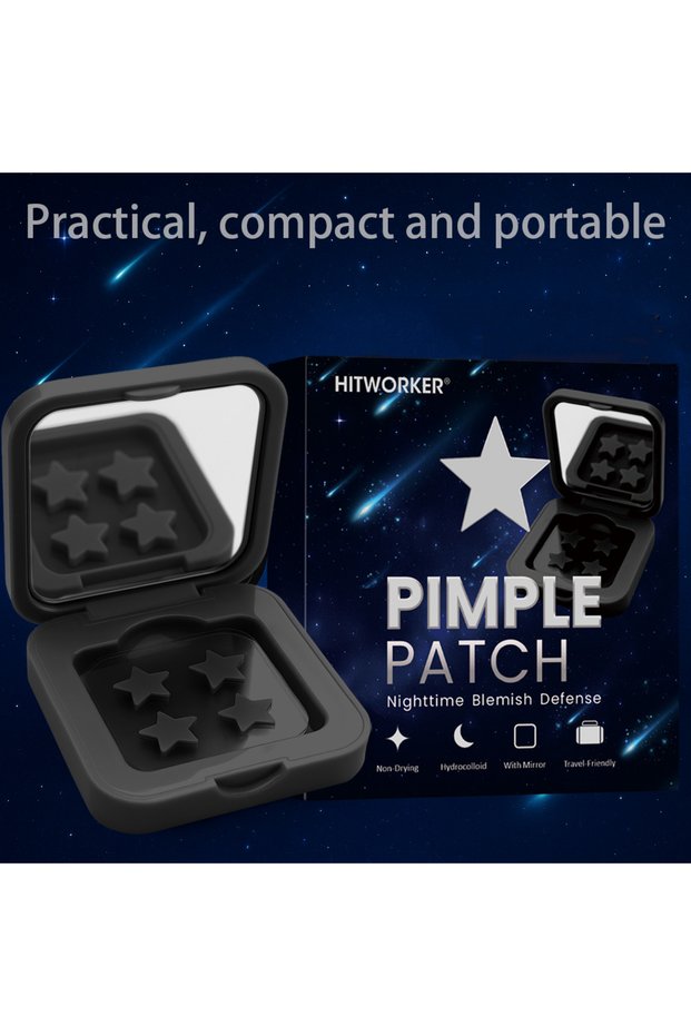 60pcs 60 capsules/box of black star water-based gel acne mask, gentle on the skin, perfect for party