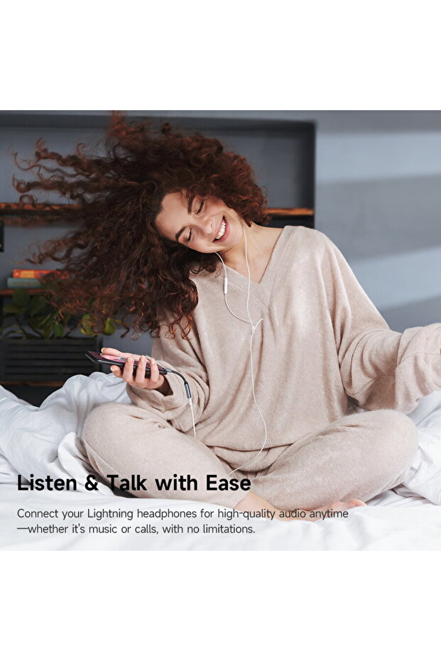 Adaptor Audio, iPhone la Type-C, Fast Charge, Call Function - (CA-4870) - Gray - 3