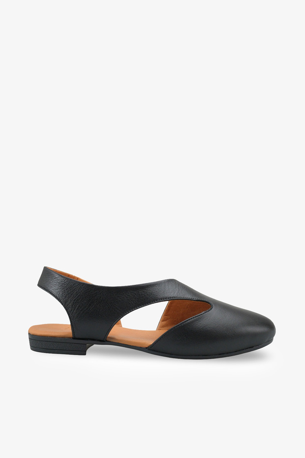 Valenza Women's Genuine Leather Casual Shoes - Black