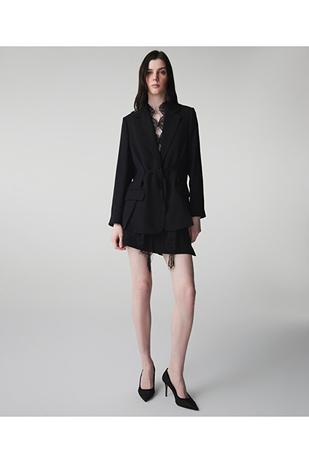 Dantel garnili blazer - 2