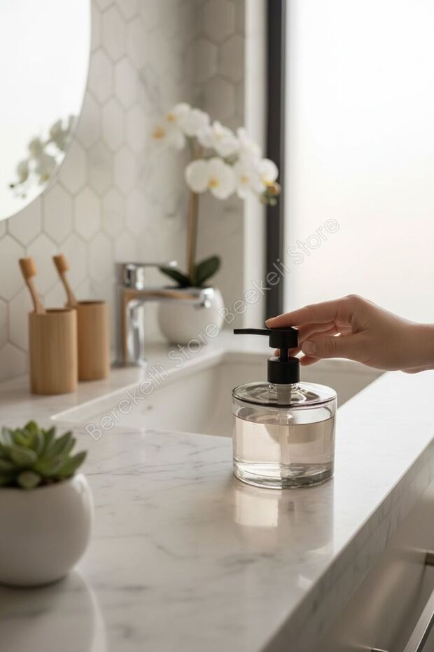 Premium Liquid Soap Dispenser | Modern Design | Durable Black