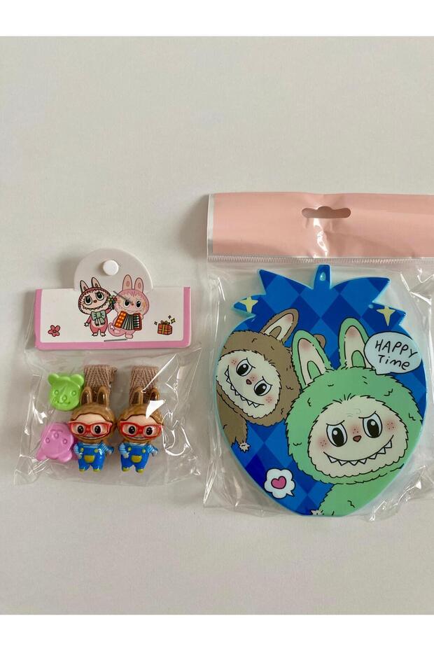 Hello Kuromi̇ Girls & Baby Figure Mirror & Buckle Set
