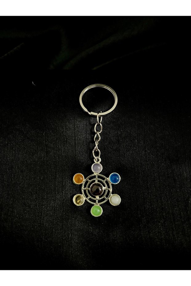 Chakra Natural Stone Keychain (Chakra Natural Stone)