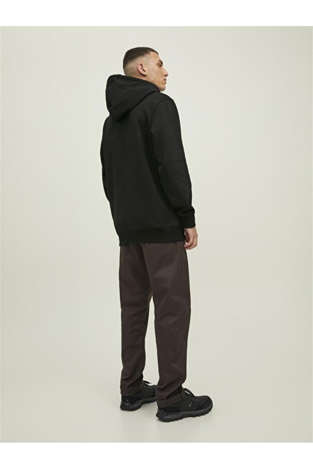 Kapüsonlu Baskili Sweatshirt - 5