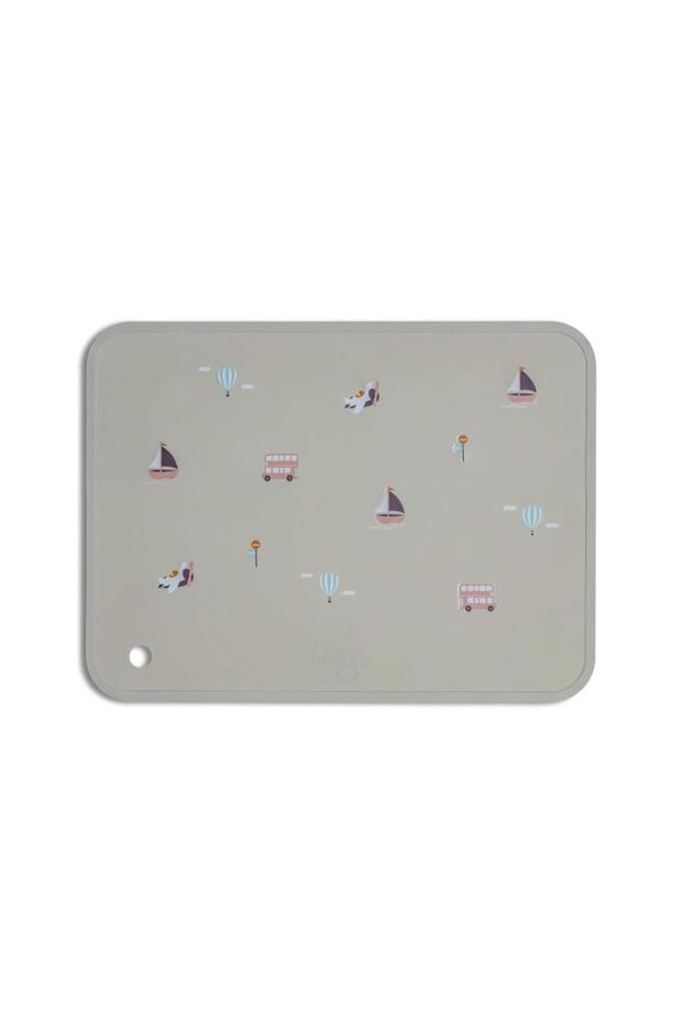 Silicone Placemat Rectangle Mama Altlığı - Vehicles