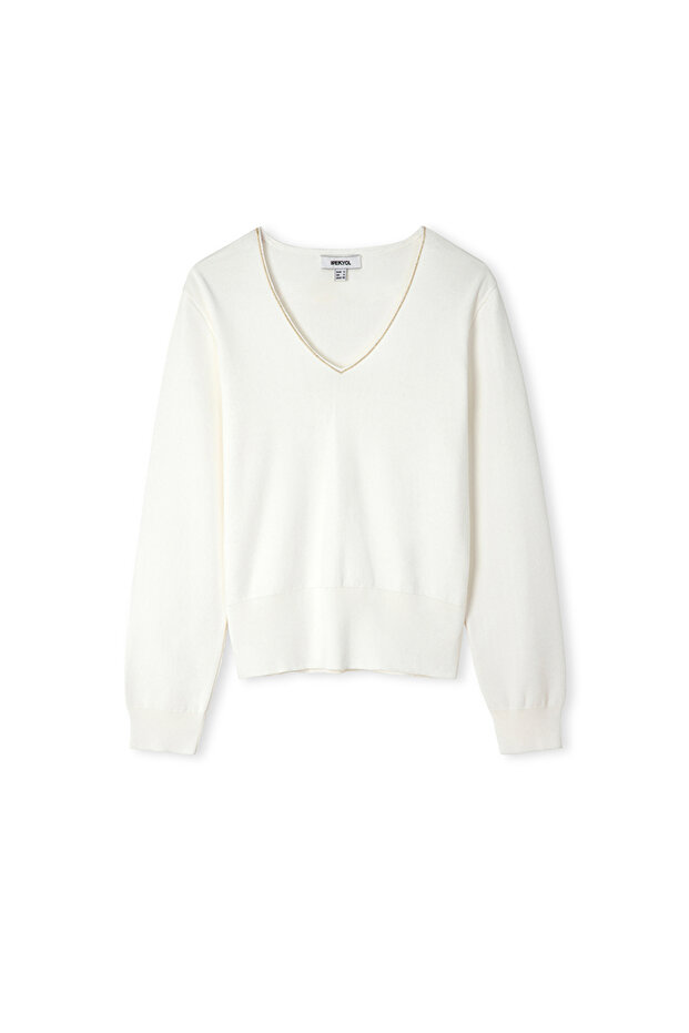 Strass taş şeritli triko - 3