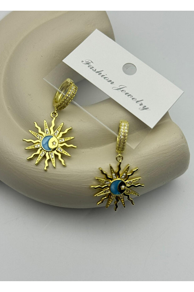 Vip gold stone dangle earrings - 26vipkp23