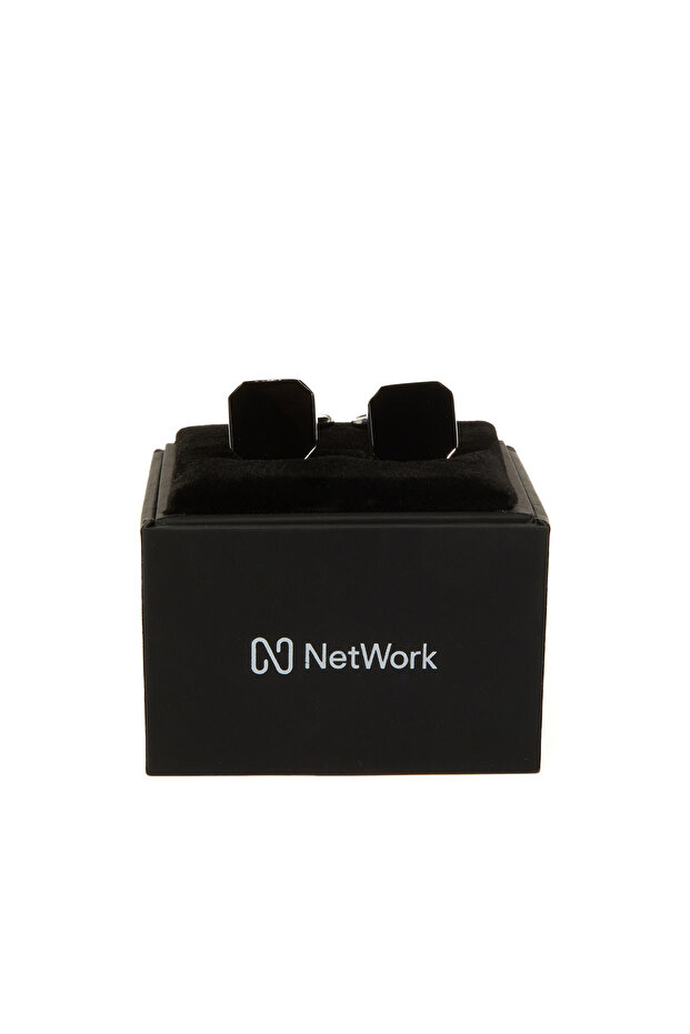 Silver Dikdörtgen Kol Düğmesi - 2