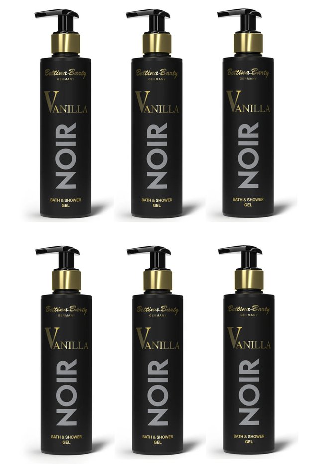 Vanilla Noir Bath & Shower Gel - Hot Vanilla Bath & Shower Gel 250 ml 6 Pieces
