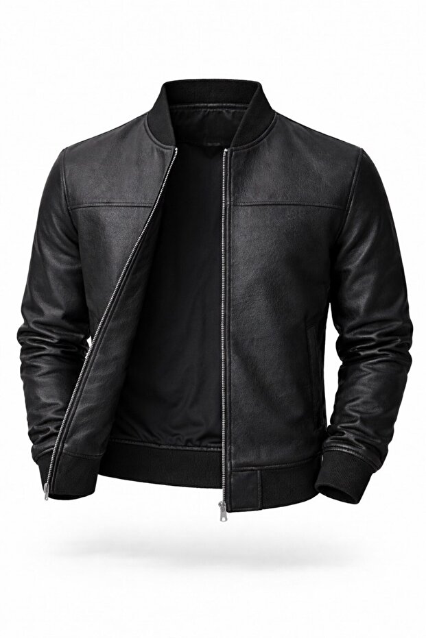 Bomber Kolej Süet Basic Mevsimlik Ceket - 3