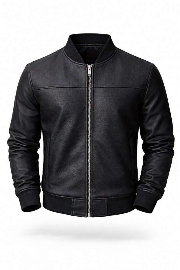 Bomber Kolej Süet Basic Mevsimlik Ceket - 1