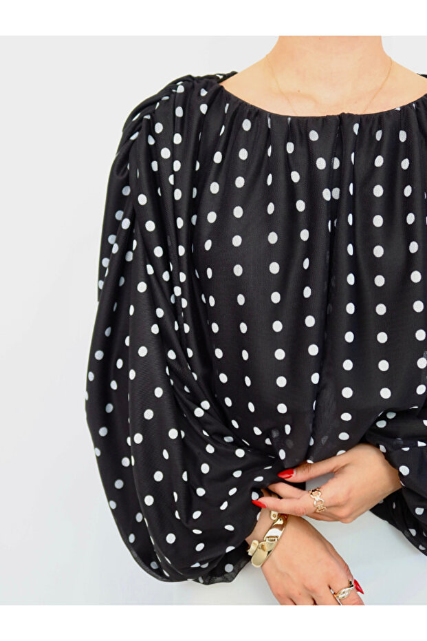 PUANTİYELİ BLUZ - 5