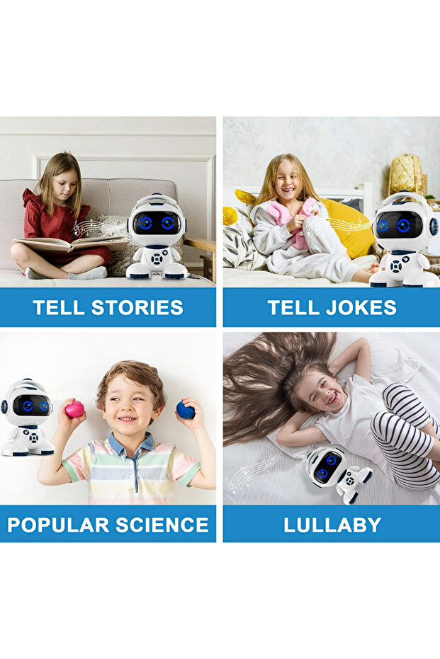 Interactive Intelligent Robot with Remote Control with Expressive LED Screen, 2.4GHz, Programming - 2