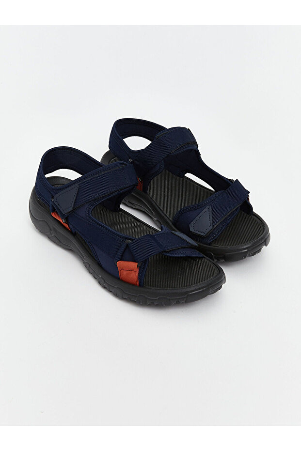 Once Navy Blue Velcro Men's Sandals