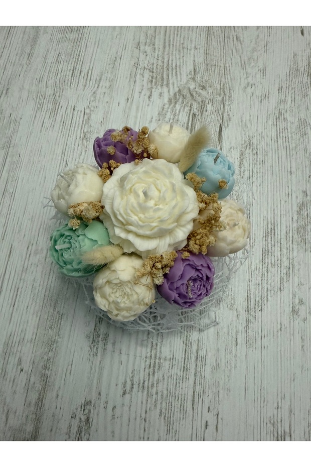 Mini buchet flori ceară Katy