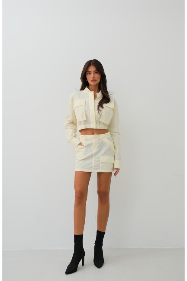 Bomber Crop Ceket - 1