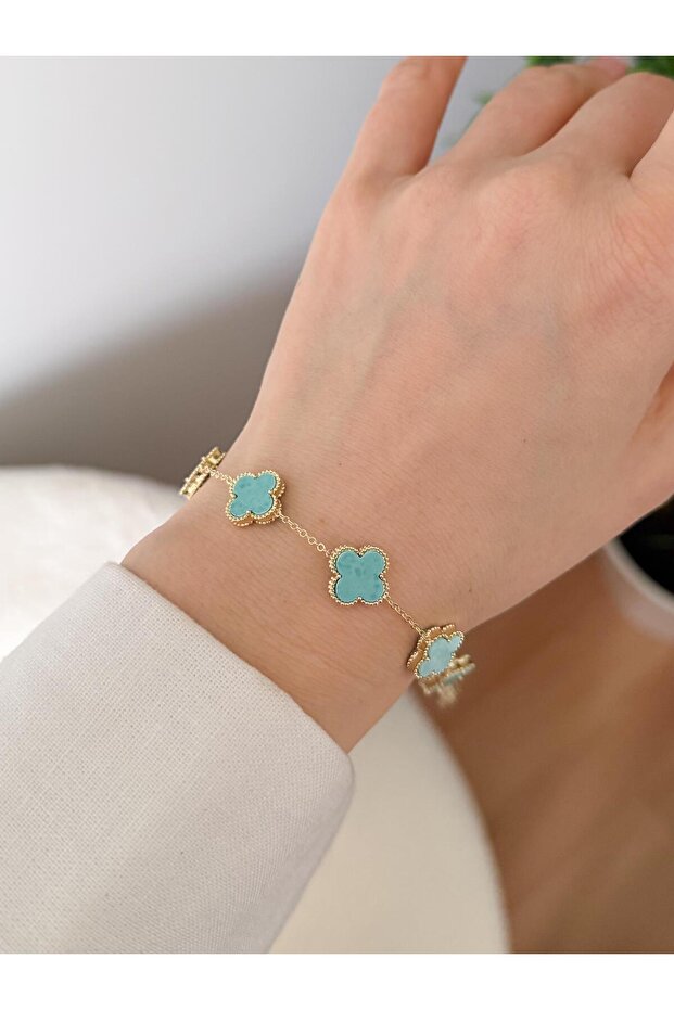 Çelik Yonca Bileklik - 2