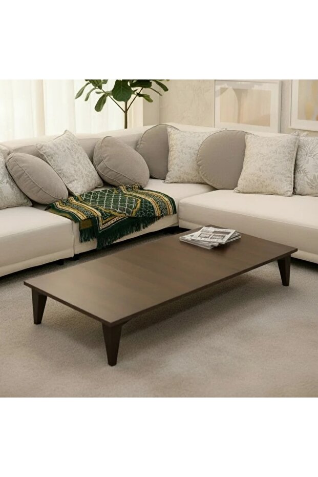 rectangular floor table, floor seating area - 1