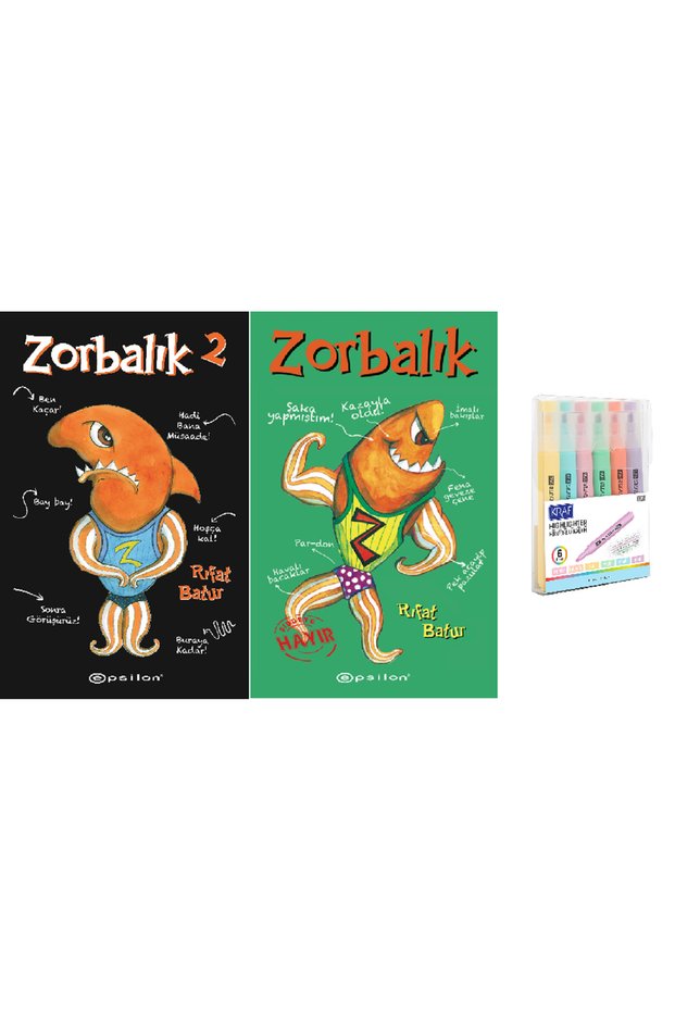 Zorbalık + Zorbalık 2 Rıfat Batur 2 Book Set (Pen Set Hd)